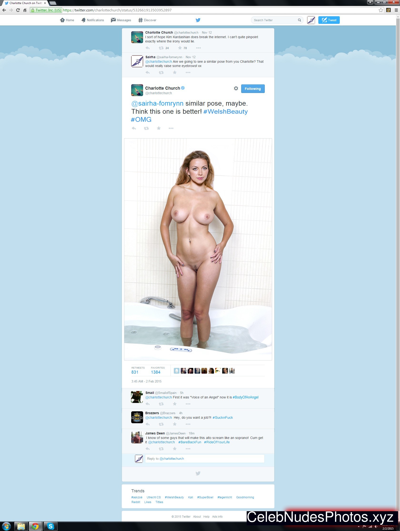 Face charlotte church nude CHOCHO... DOY